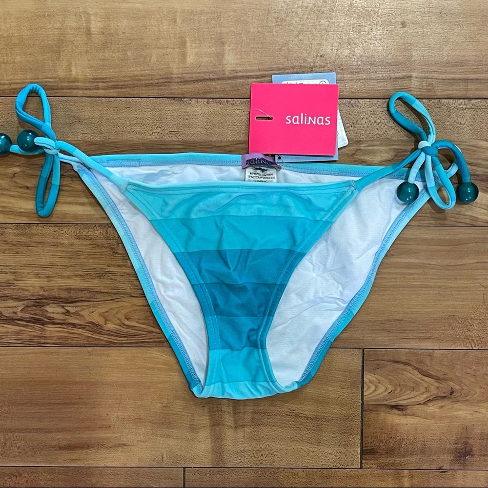 NWT Salinas Victoria’s Secret Bikini Bottoms Swim Blue Small